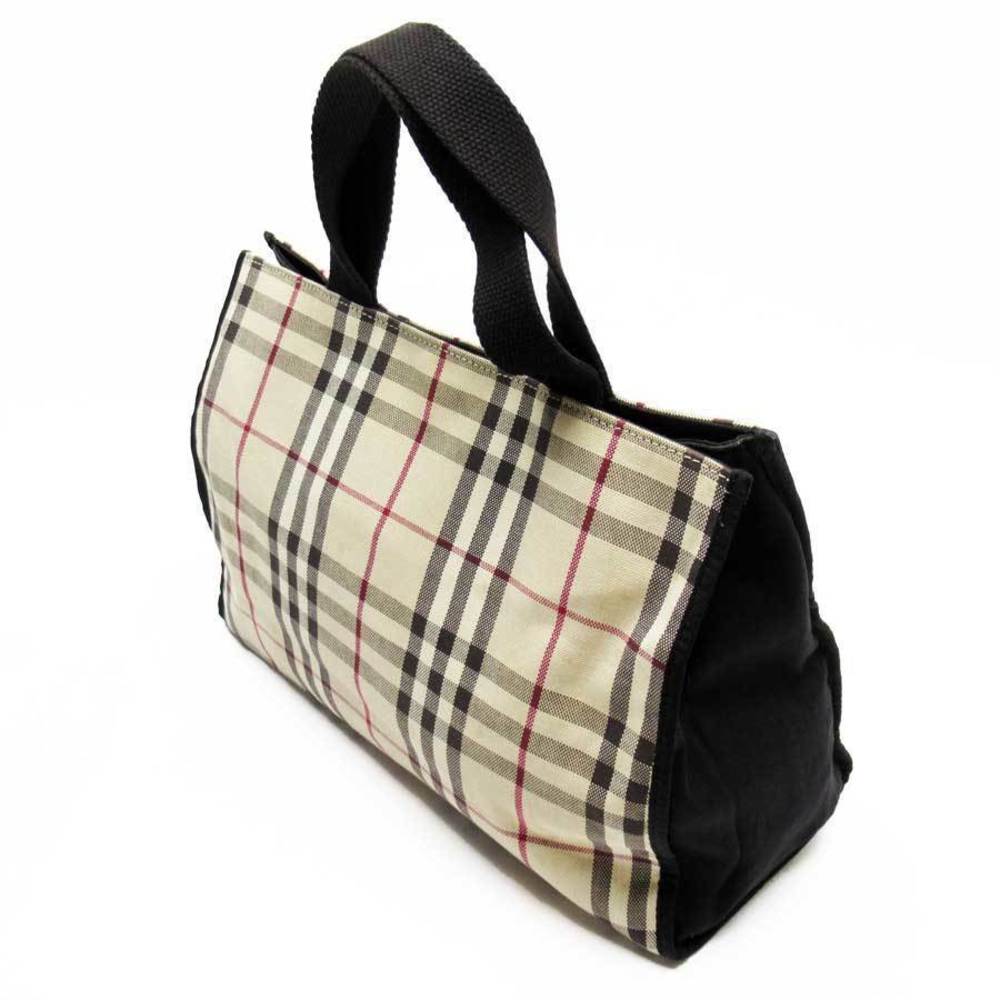 Burberry Nova Check Canvas Tote Bag Beige Black - Picture 3 of 3
